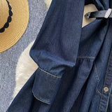 Vintage Couture Loose Waisted Denim Dress HZ1024