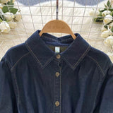 Vintage Couture Loose Waisted Denim Dress HZ1024