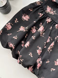 New Fashion Floral Satin Side Waist Lacing Design A-line Sleeveless Spaghetti Strap Dress HZ1024