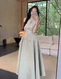 Simple Fashion Pink Design Elegant A-line Sleeveless Women Vest Dress HZ1024