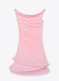 Chic Pink Strapless Sleeveless Short Party Dress Homecoming Dress HZ1024