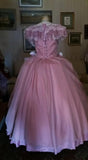 Vintage French Palace Lace A-line Long Prom Dress Evening Dress HZ1024