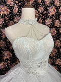 Vintage Sweetheart Applique Beaded Strapless A-Line Elegant Chiffon Tiered Homecoming Dress Evening Dress Prom Dresses HZ1024